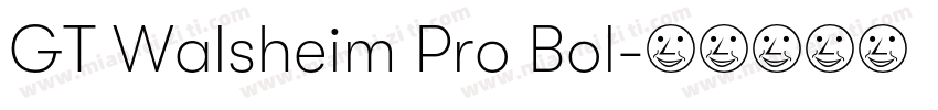 GT Walsheim Pro Bol字体转换